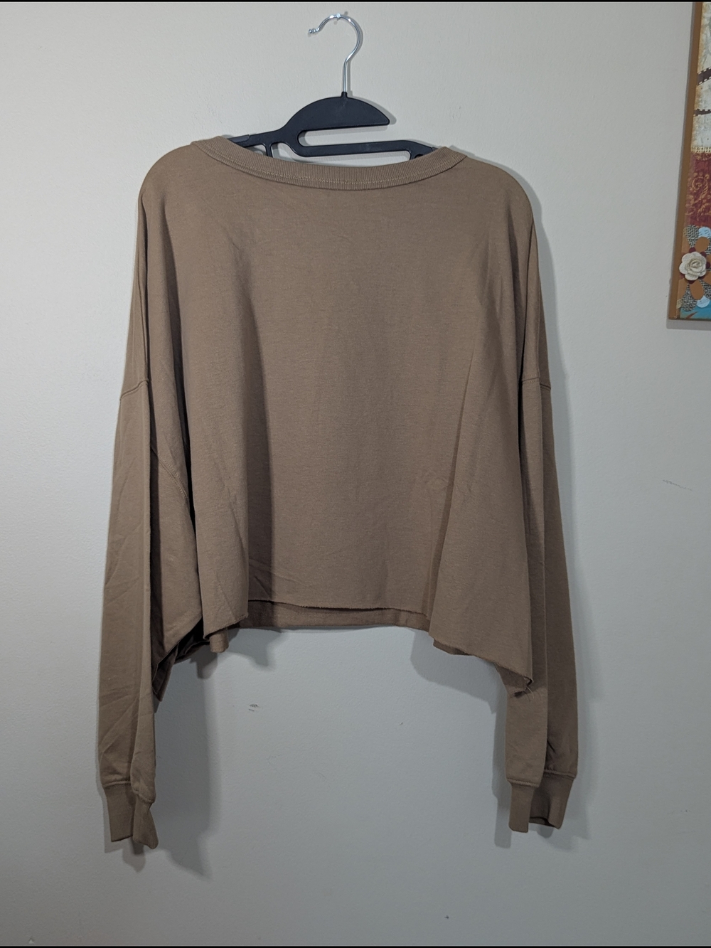 Peach Love California NWT Smiley Face Cropped Sweatshirt Bundle Size L Oversized - Picture 12 of 12